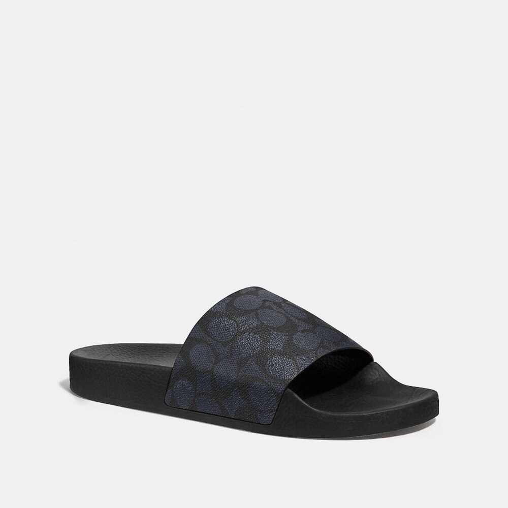 BRAND NEW Coach Pool Slide In Signature Canvas Size 11